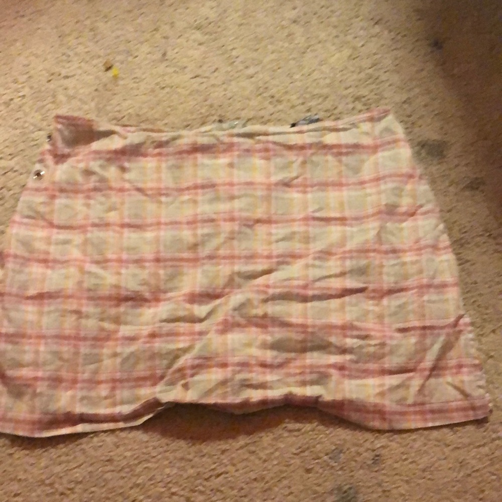 Plaid 50s style Scort with bearings and slits on side